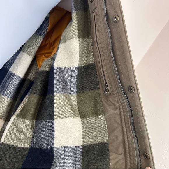 Prana Upper Dash Shirt Jacket Mens L Slate Green Flannel Lined Chore Coat NWOT - Picture 8 of 16